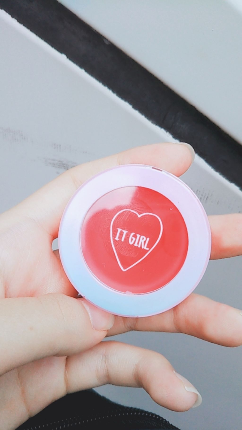 ダイソー×IT GIRL クリームチーク&リップ 夢心地コーラル/DAISO/ジェル・クリームチークを使ったクチコミ（1枚目）