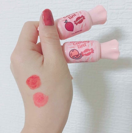 ムース キャンディー ティント/the SAEM/リップティントを使ったクチコミ(2枚目)