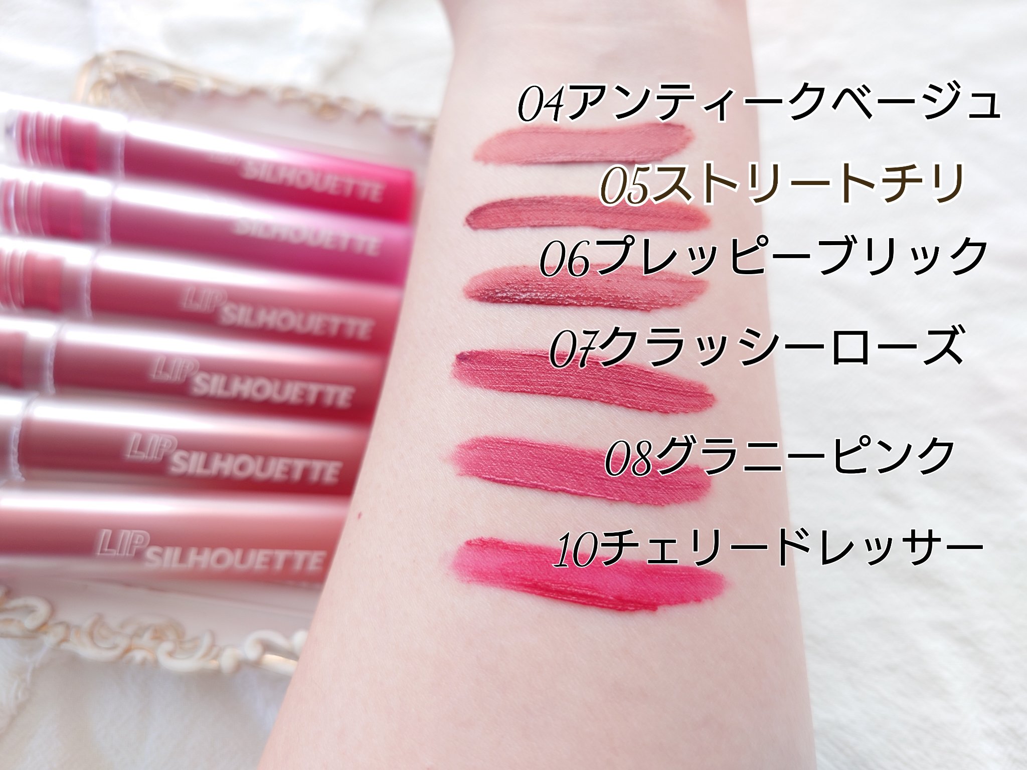 リップシルエットマットベルベットティント/i’m meme/リップティントを使ったクチコミ（2枚目）