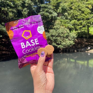 ベースフード BASE Cookiesのクチコミ「BASE FOOD
⁡
BASE Cookies 🍪
⁡
この間お花見🌸に行ってきたよ♥️
4.....」（3枚目）