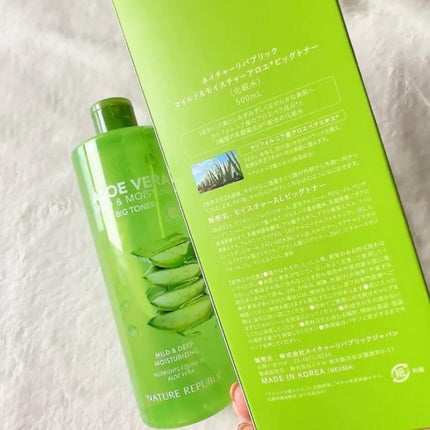 マイルド&モイスチャー アロエビッグトナー/ネイチャーリパブリック/化粧水を使ったクチコミ(5枚目)