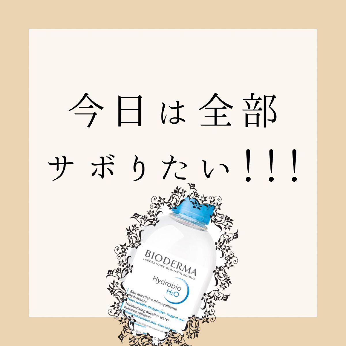 サンシビオ エイチツーオー D/ビオデルマ/クレンジングウォーターを使ったクチコミ（1枚目）