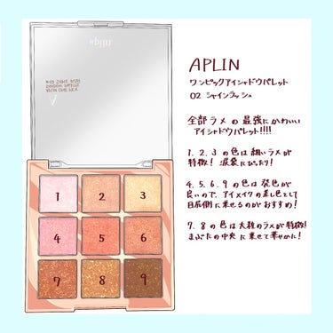 ワンピックアイシャドウパレット/APLIN/アイシャドウパレットを使ったクチコミ（2枚目）