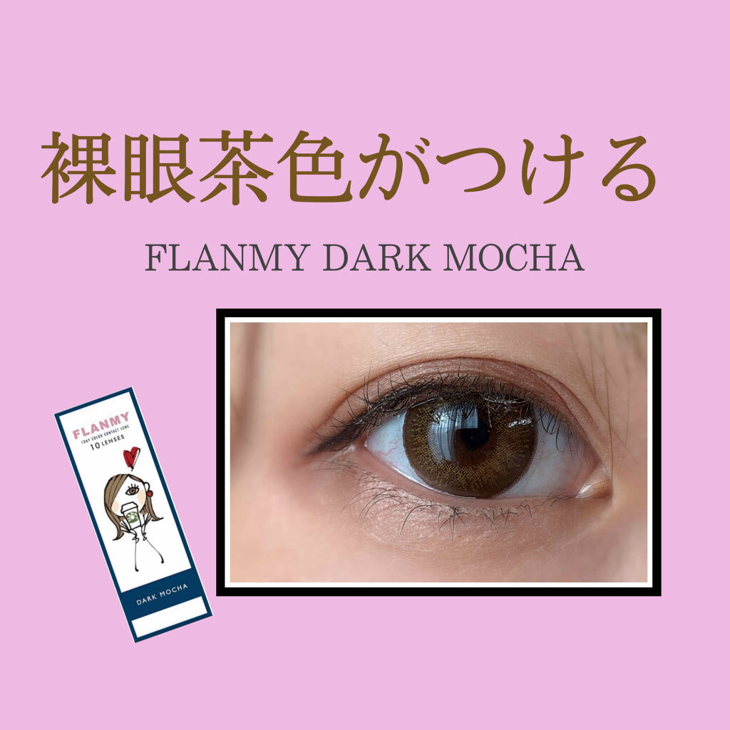 FLANMY 1day ダークモカ/FLANMY/ワンデー（１DAY）カラコンを使ったクチコミ（1枚目）