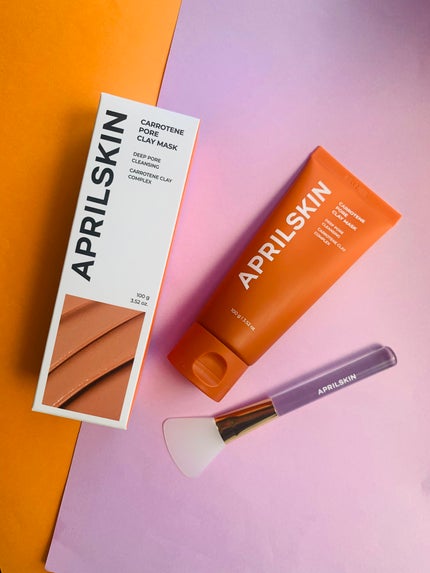 カロテン毛穴レスクレイパック/APRILSKIN/洗い流すパック・マスクを使ったクチコミ(6枚目)