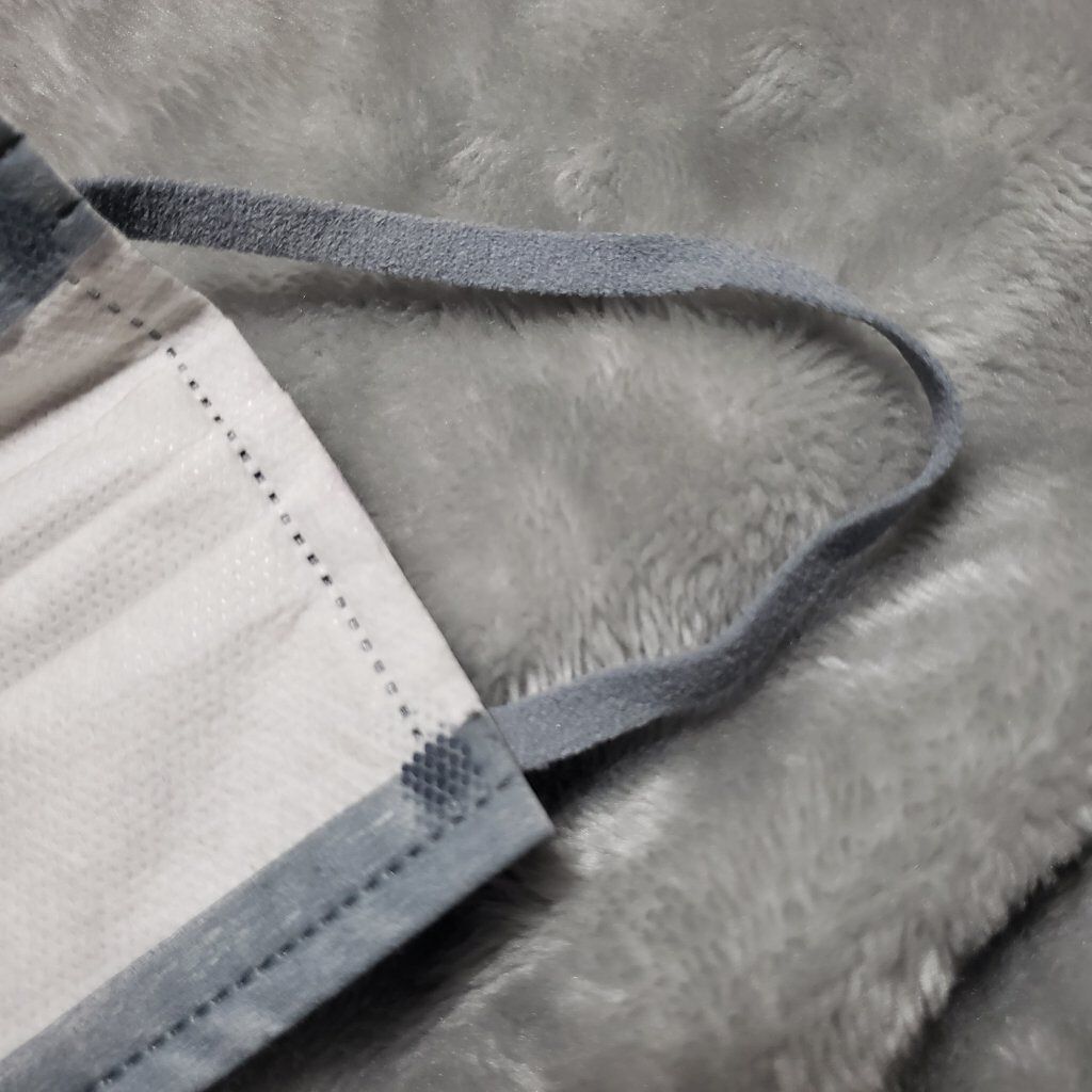 スパンレース不織布カラーマスク/ISDG 医食同源ドットコム/マスクを使ったクチコミ（3枚目）