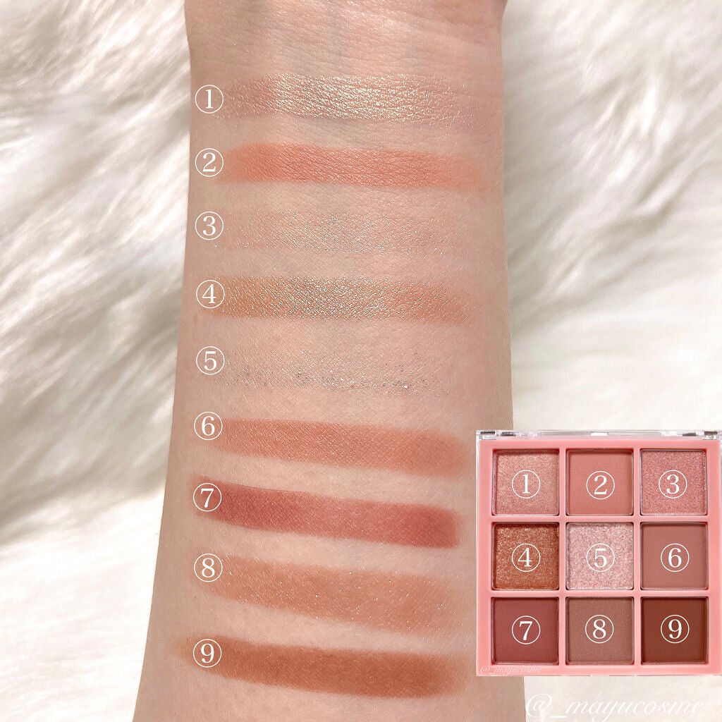 KEYBO FALL IN LOVE SHADOW PALETTE/keybo/アイシャドウパレットを使ったクチコミ(4枚目)