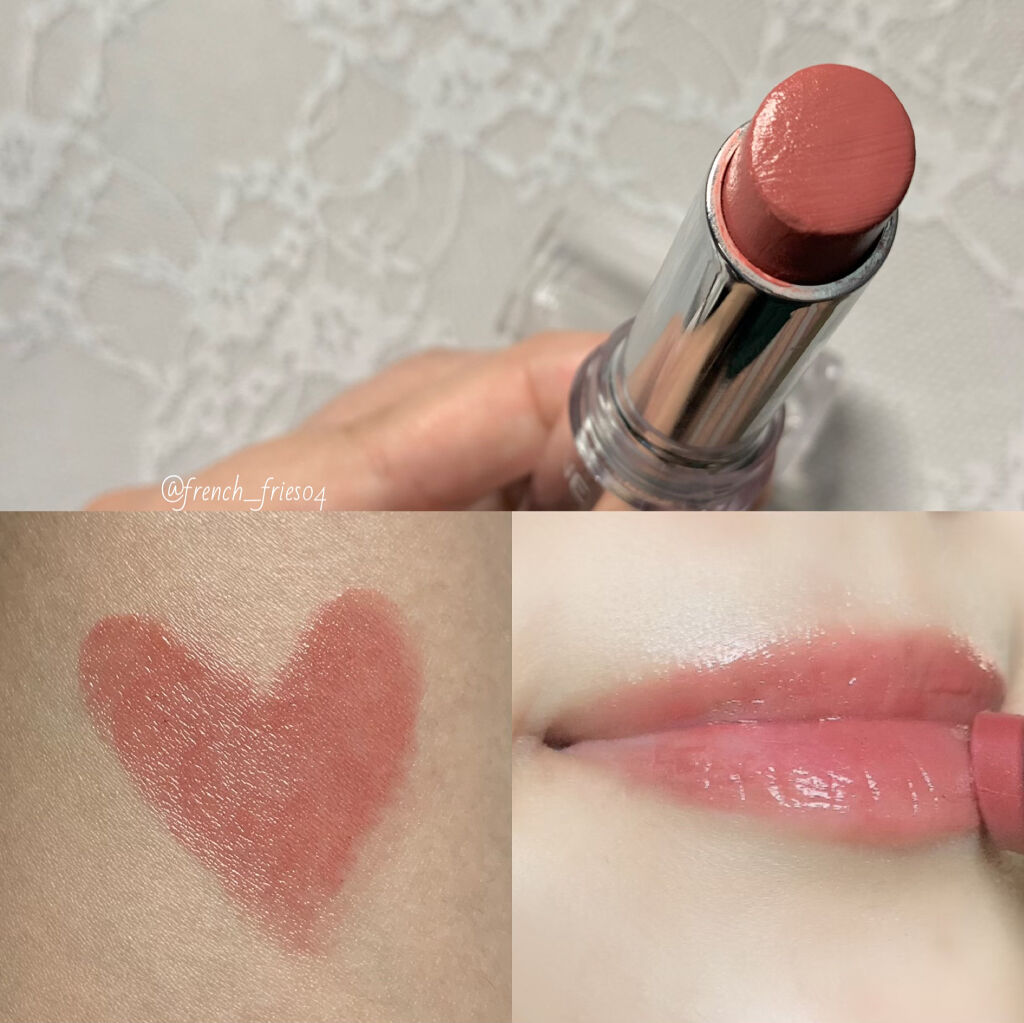 ラスティンググロスリップ/CEZANNE/口紅を使ったクチコミ（2枚目）