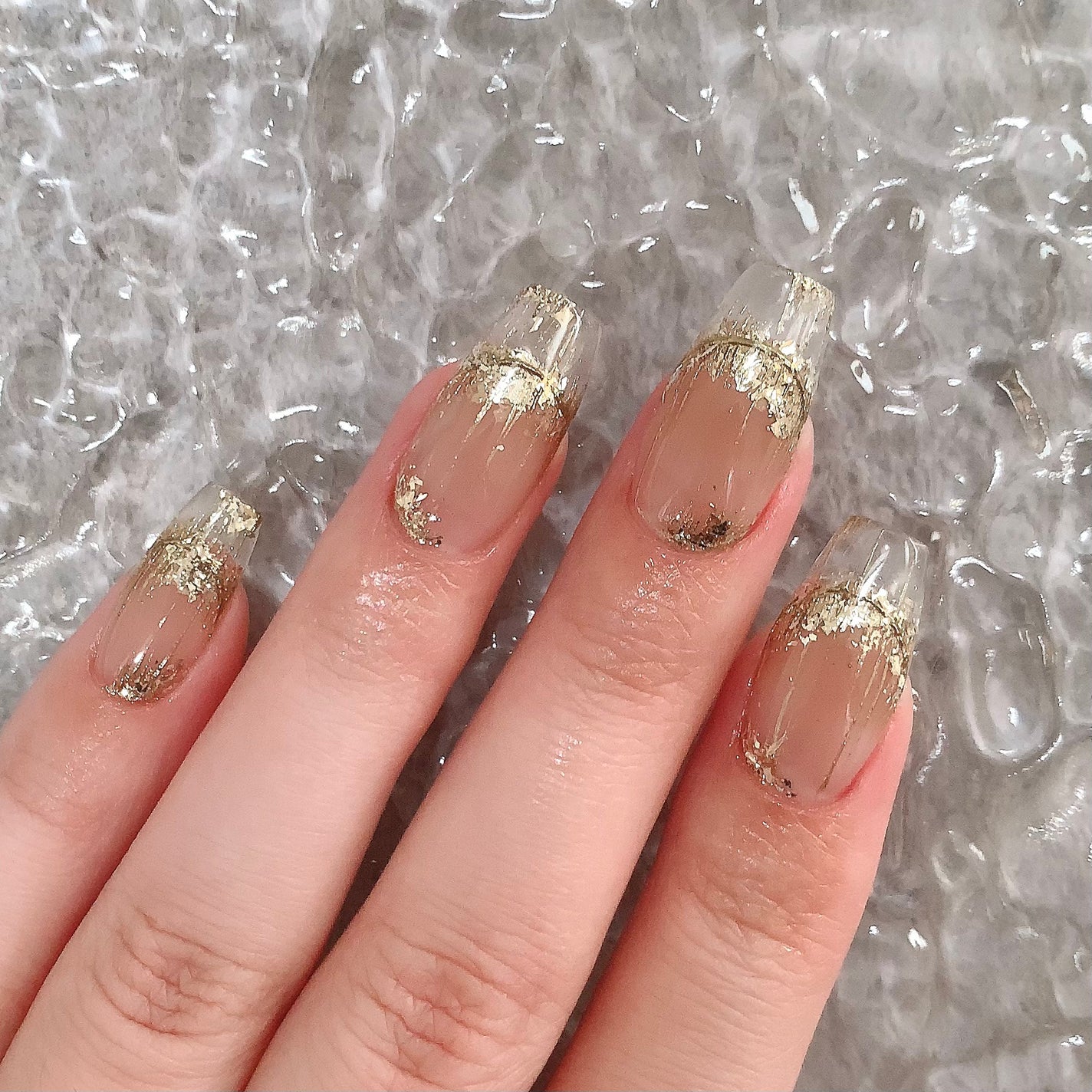 mizuki꙳ネイリスト on LIPS 「マイネイル꙳夏におすすめなクリアフレンチネイル✨🫶長出しはアク..」(3枚目)