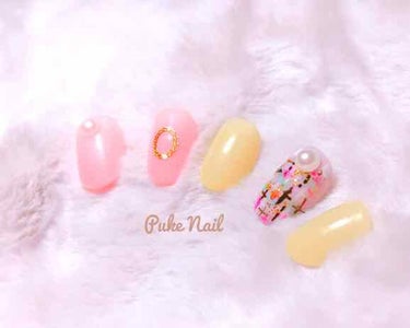 PUKE NAIL 子供頃の色☆懐かしいネイルチップのクチコミ「【オーダーサイズ無料ネイルチップ】 涼しい色☆春☆夏☆上品☆ネイルチップ
ネイルチップ  #最.....」（2枚目）