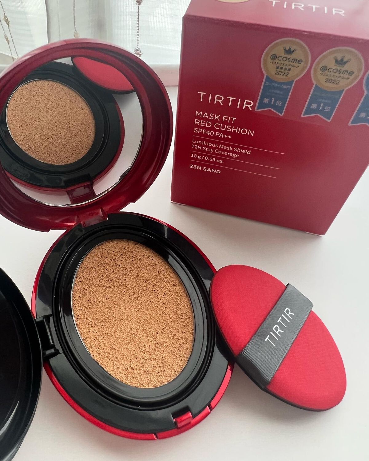 マスク フィット レッド クッション/TIRTIR(ティルティル)/クッションファンデーションを使ったクチコミ（2枚目）
