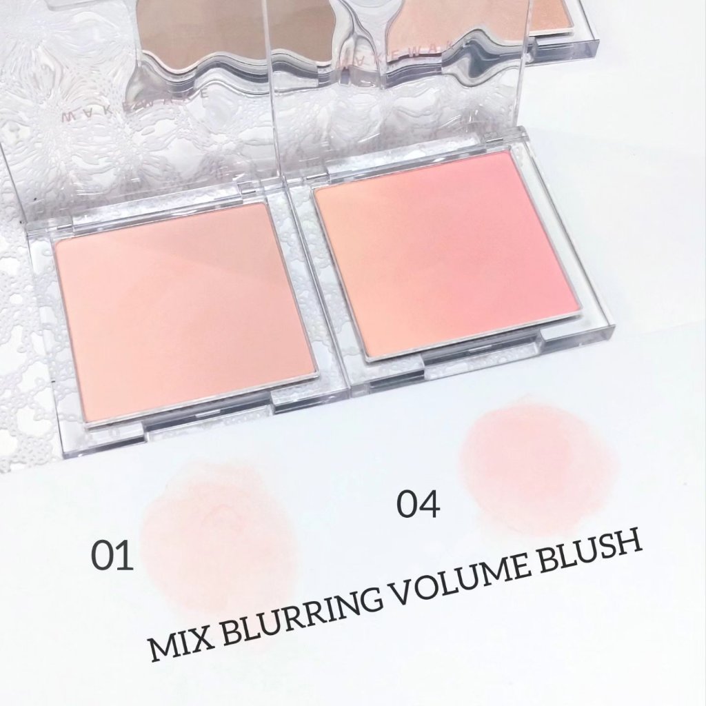 ミックスブラーリングボリュームブラッシャー/wakemake/パウダーチークを使ったクチコミ（3枚目）