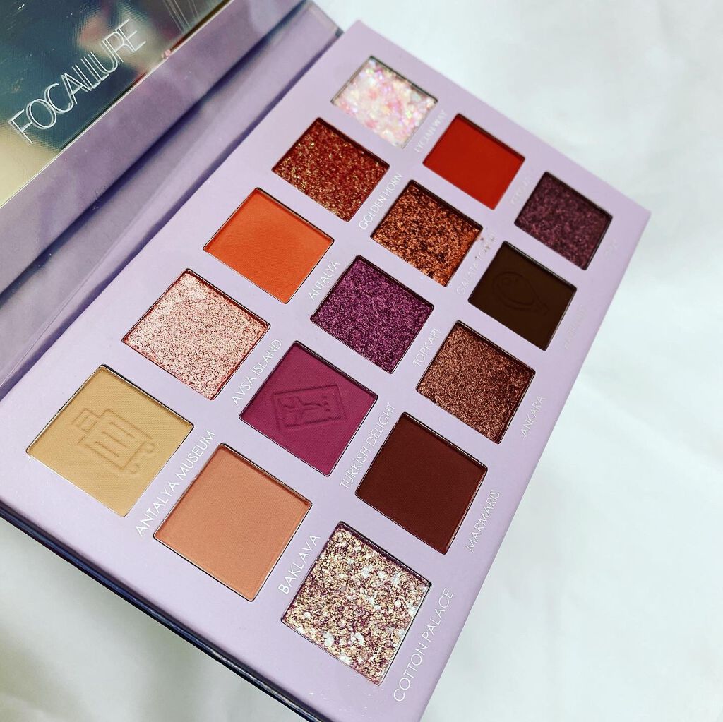 GO TRAVEL 15色アイシャドウパレット/FOCALLURE/アイシャドウパレットを使ったクチコミ（2枚目）