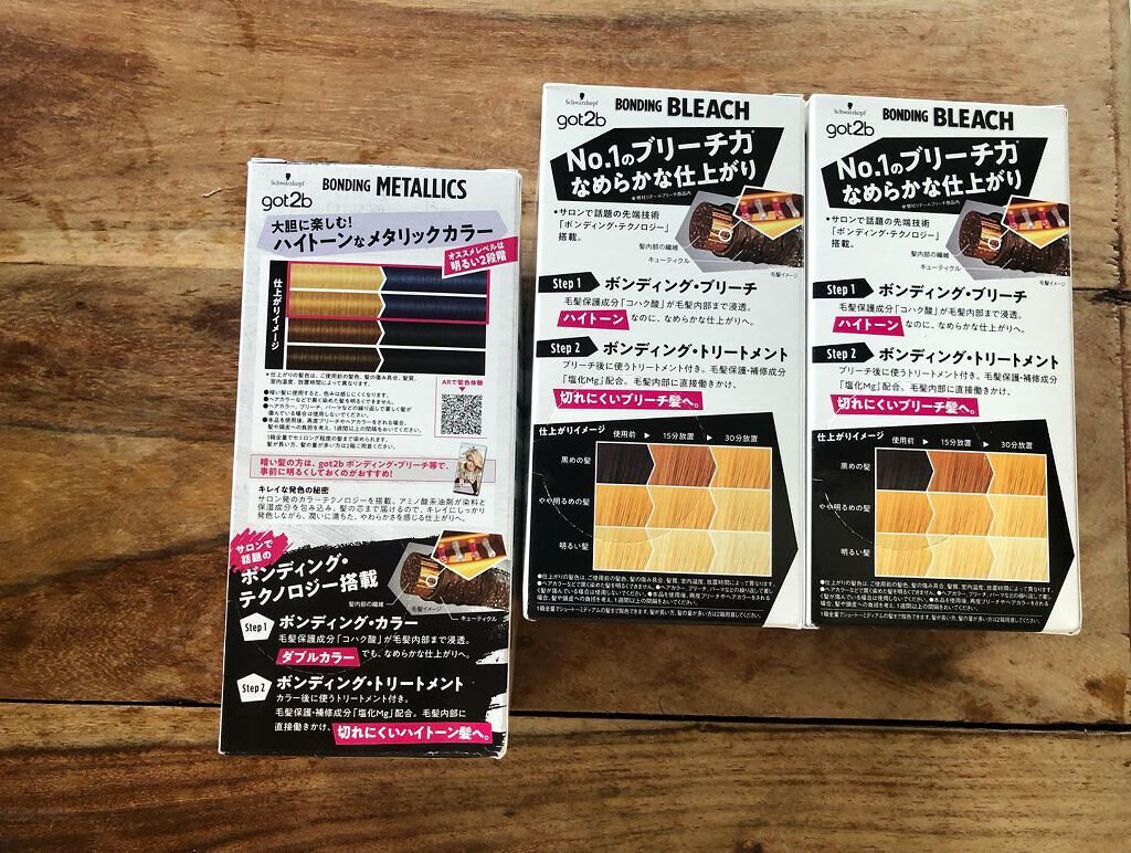 ボンディング・メタリックス M18 サファイアネイビー/got2b/ヘアカラーを使ったクチコミ（2枚目）