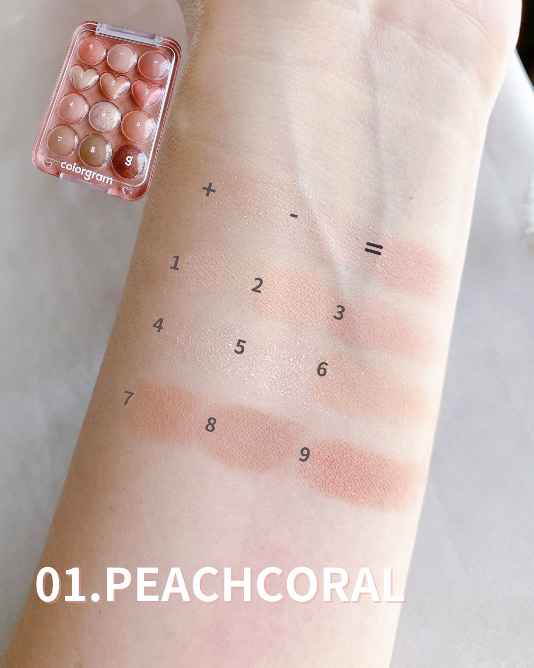 目元チュートリアルアイパレット/Colorgram/アイシャドウパレットを使ったクチコミ（3枚目）