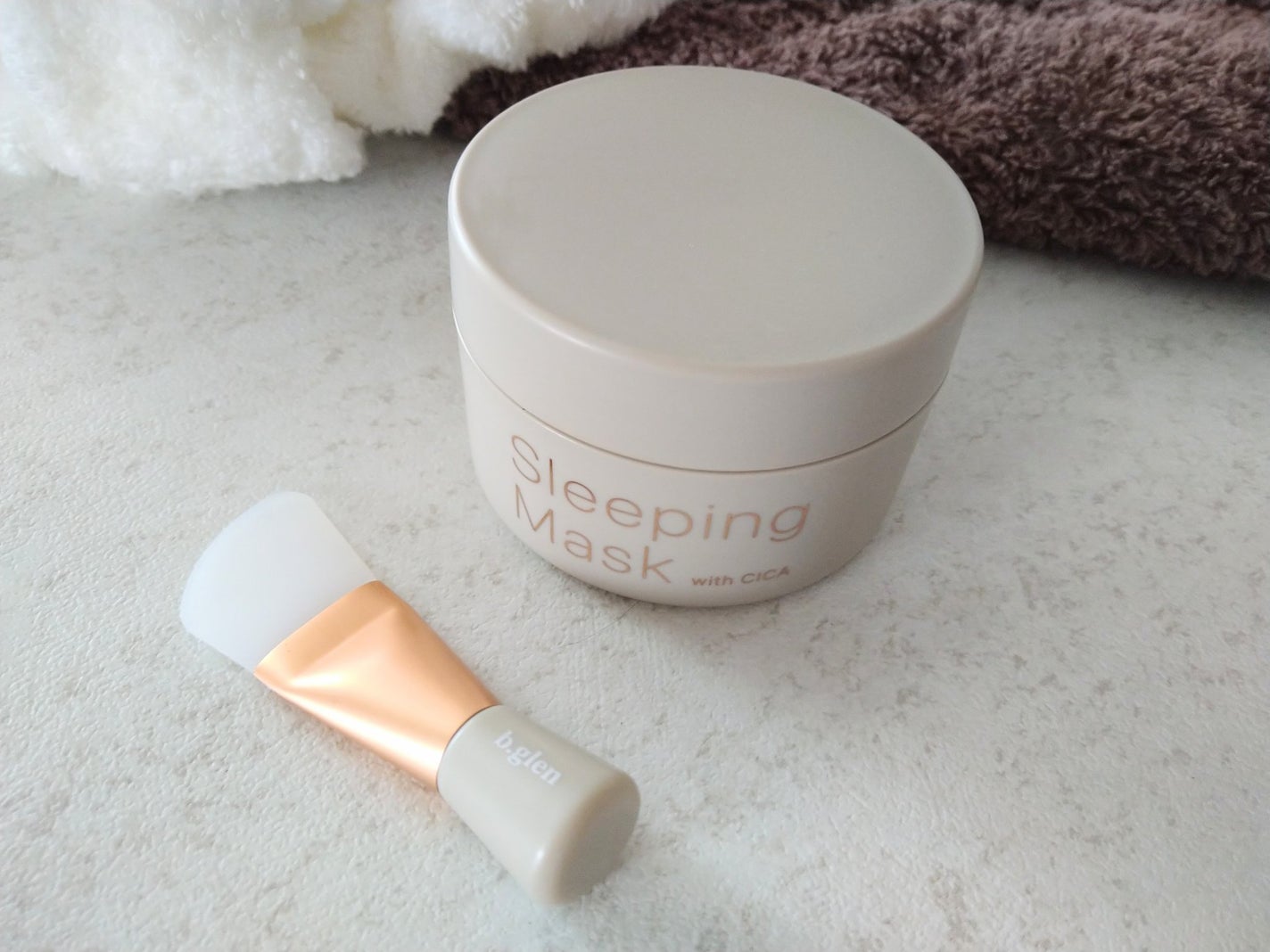 スリーピングマスク with CICA/b.glen/フェイスクリームを使ったクチコミ(1枚目)