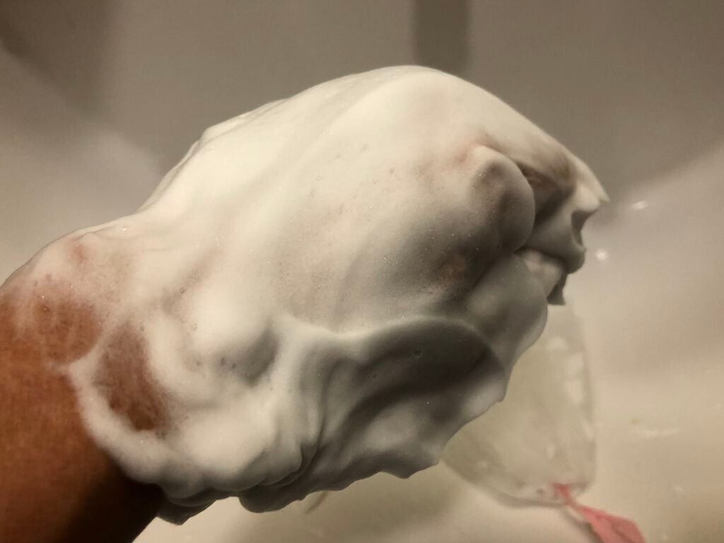 Nude ポアクレイソープ/ONLY MINERALS/洗顔石鹸を使ったクチコミ(5枚目)