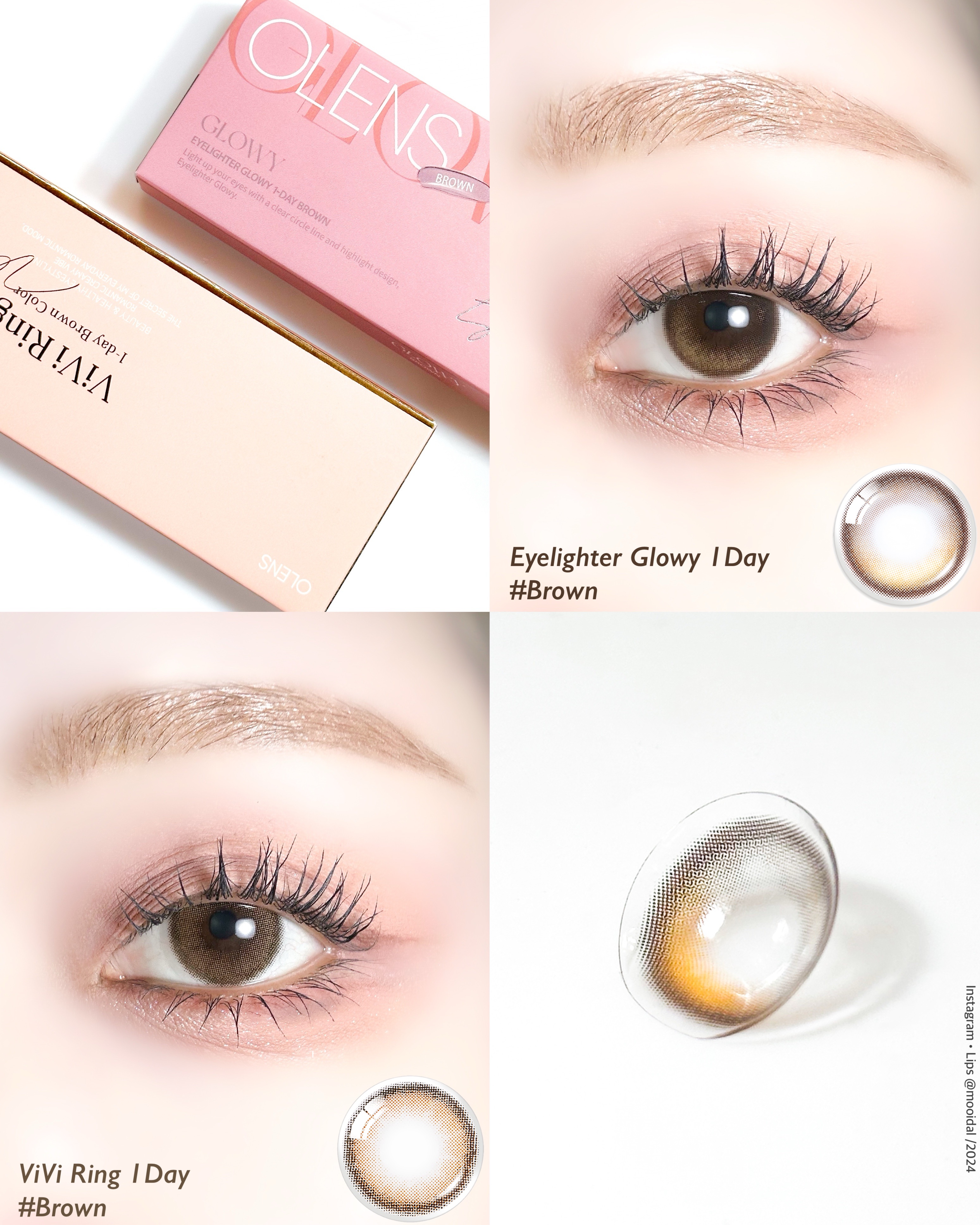 Glowy 1day/OLENS/ワンデー（１DAY）カラコンを使ったクチコミ（1枚目）