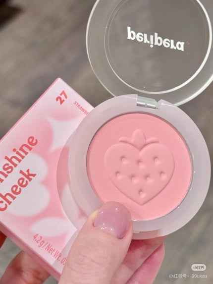 ピュア ブラッシュド サンシャイン チーク/PERIPERA/パウダーチークを使ったクチコミ(7枚目)