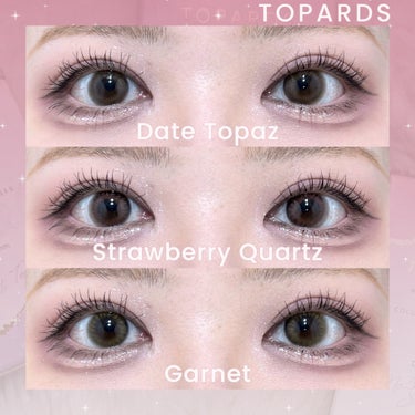 TOPARDS 1month ストロベリークォーツ/TOPARDS/１ヶ月（１MONTH）カラコンを使ったクチコミ（1枚目）