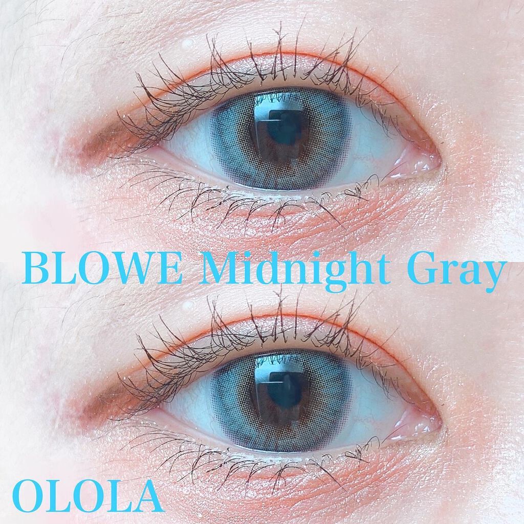 ブロー(Blow) ミッドナイトグレー(Midnight Gray)/OLOLA/カラーコンタクトレンズを使ったクチコミ（1枚目）