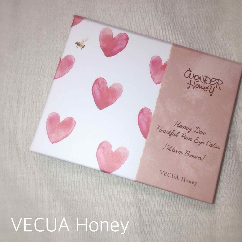 ワンダーハニー ハートフルなピュアアイシャドウ/VECUA Honey/アイシャドウパレットを使ったクチコミ（1枚目）