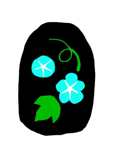 備忘録 on LIPS 「朝顔の描き方Howtoです。動画で撮ろうと思ったなんですが、片..」(6枚目)