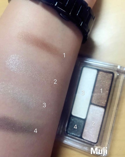 スキニーリッチシャドウ/excel/アイシャドウパレットを使ったクチコミ(4枚目)