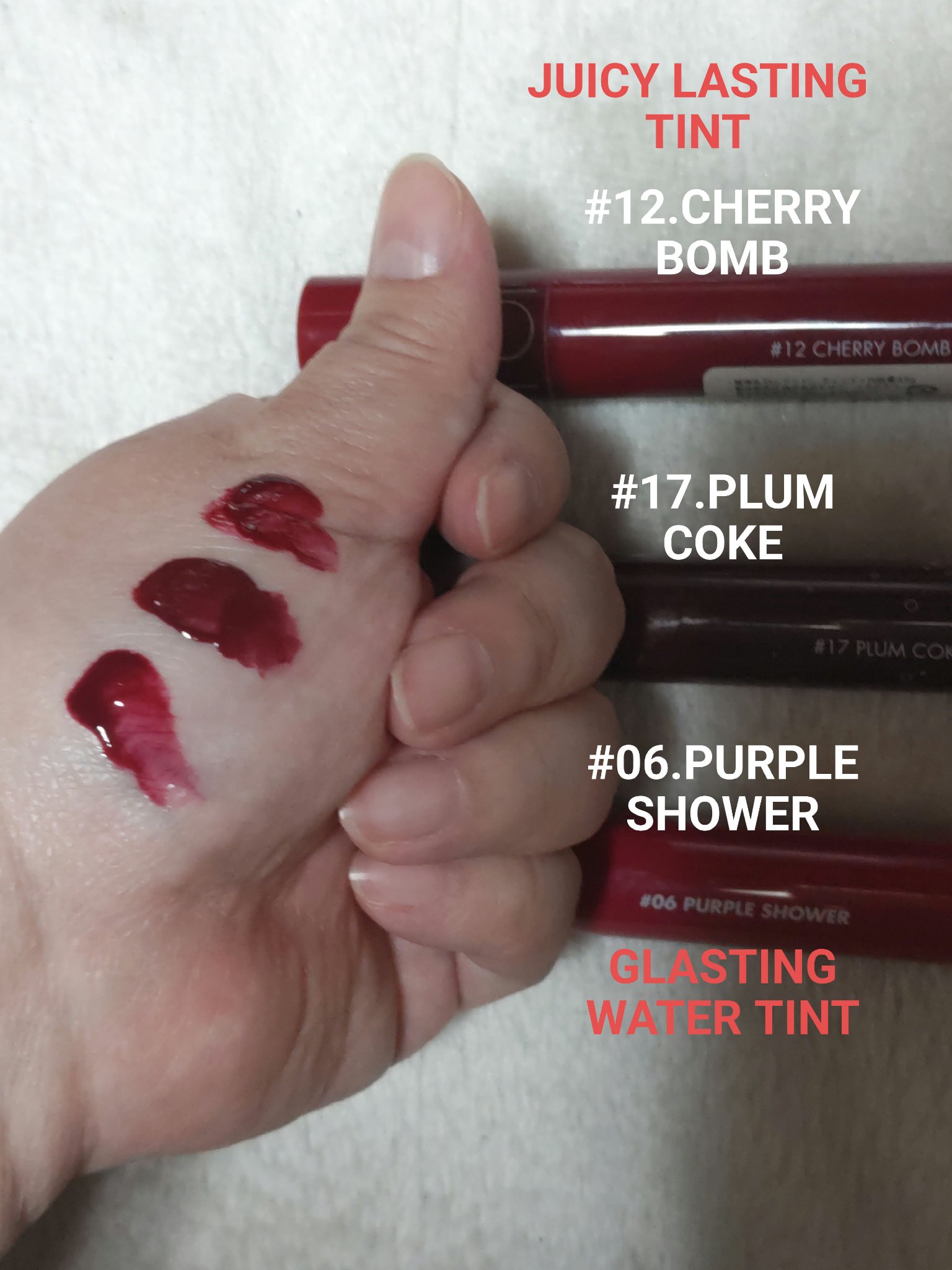 グラスティングウォーターティント/rom&nd/リップティントを使ったクチコミ（1枚目）