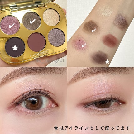 トレジャー アイシャドウ パレット ×6/M・A・C/アイシャドウパレットを使ったクチコミ(4枚目)