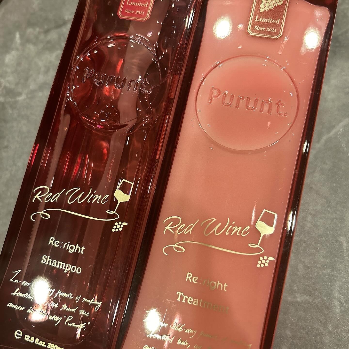 プルント　リライトペアセット　レッドワイン/Purunt./市販シャンプーを使ったクチコミ（2枚目）