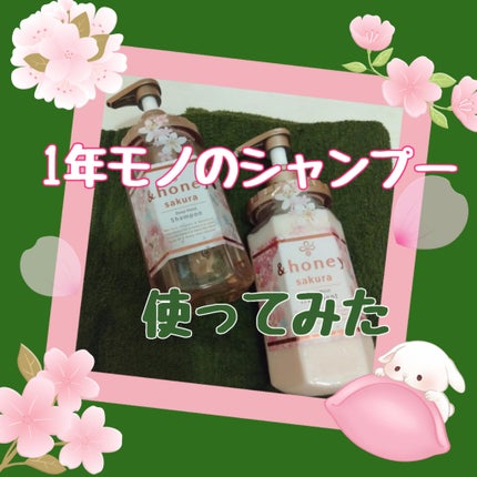 サクラ ディープモイスト シャンプー1.0/ヘアトリートメント2.0/&honey/シャンプー・コンディショナーを使ったクチコミ(1枚目)