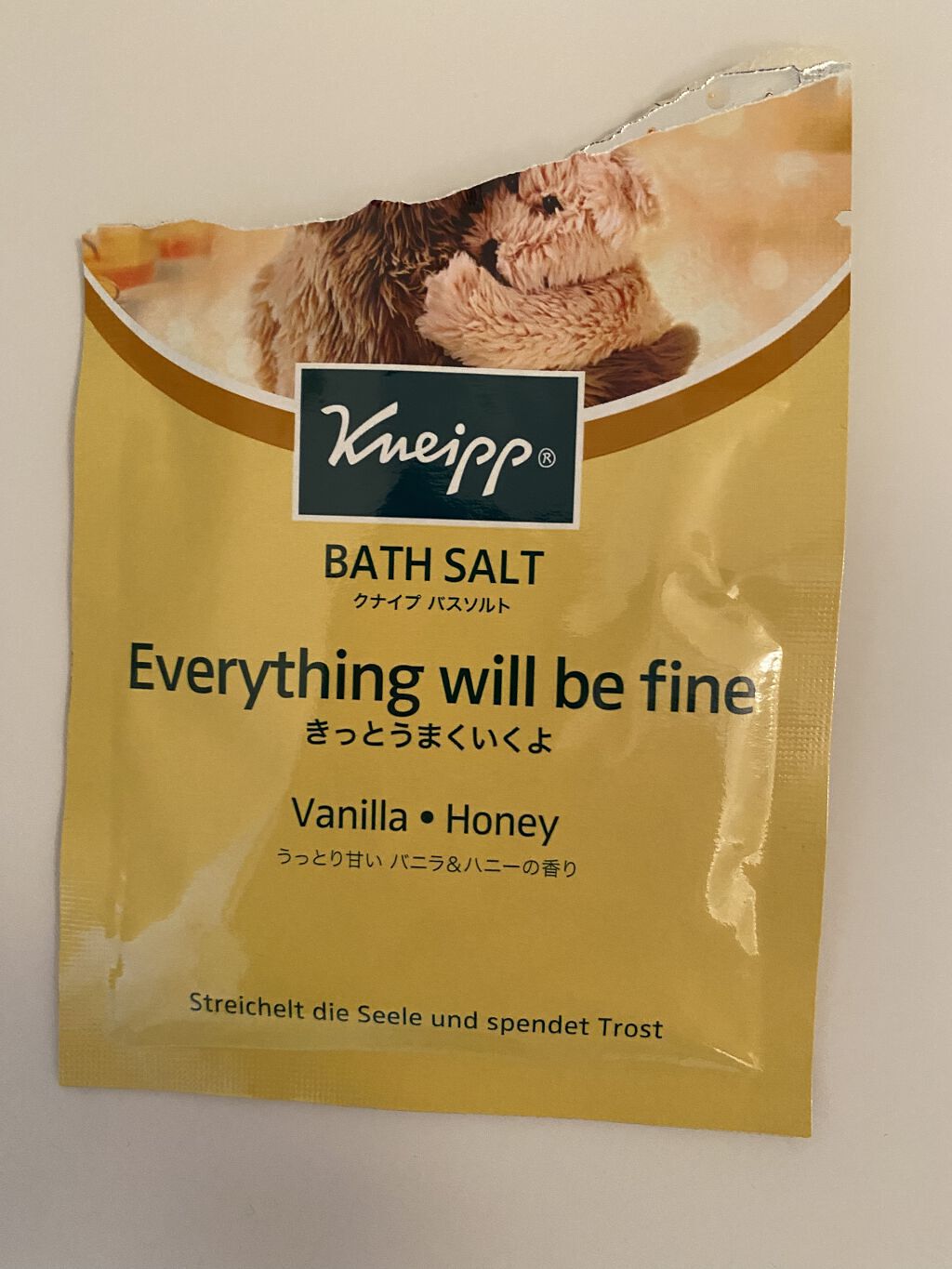 クナイプ バスソルト バニラ＆ハニーの香り/クナイプ/無機塩系入浴剤を使ったクチコミ（1枚目）