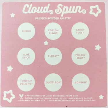 ColourPop cloud spunのクチコミ「＼私のカラポスウォッチ！／

Part3です🙆‍♀️
持ってるカラポパレット等、自分の記録がて.....」（2枚目）