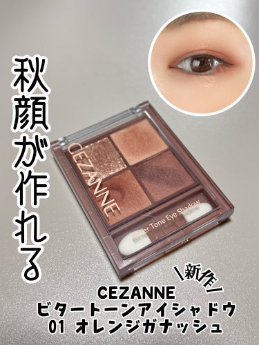 ビタートーンアイシャドウ/CEZANNE/パウダーアイシャドウを使ったクチコミ（1枚目）