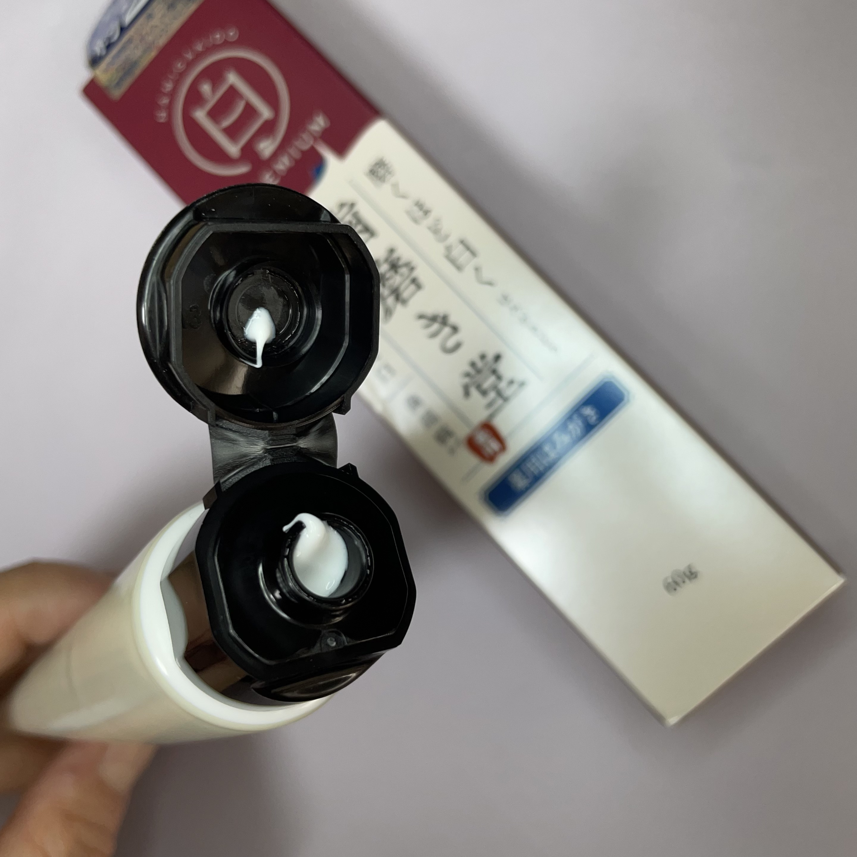 歯磨き堂 薬用ホワイトニングペースト プレミアム/歯磨き堂/歯磨き粉を使ったクチコミ（2枚目）