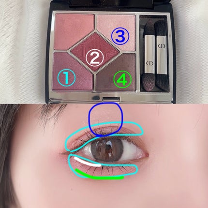 ディオールショウ サンク クルール/Dior/アイシャドウを使ったクチコミ(4枚目)