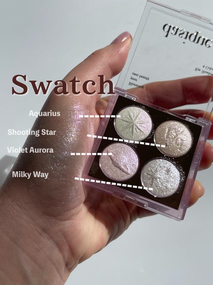 スターリーナイト シャドウパレット/dasique/アイシャドウパレットを使ったクチコミ(2枚目)