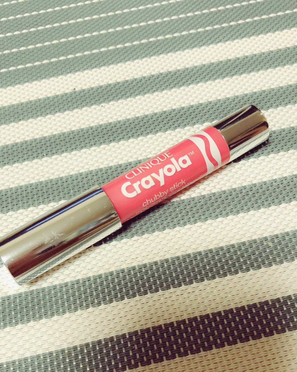 チャビー スティック モイスチャライジング リップ カラー バーム 13 メロン/CLINIQUE/口紅を使ったクチコミ（1枚目）