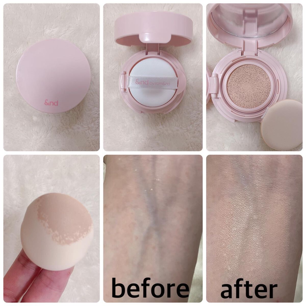 アンドバイロムアンド　メロウマットクッション/&nd by rom&nd/クッションファンデーションを使ったクチコミ（3枚目）
