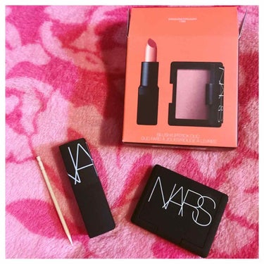 NARS ミニオーガズムセットのクチコミ「NARSのオーガズムのミニセットです。
わたしが購入したのはチークとリップの2点セットです。
.....」（1枚目）