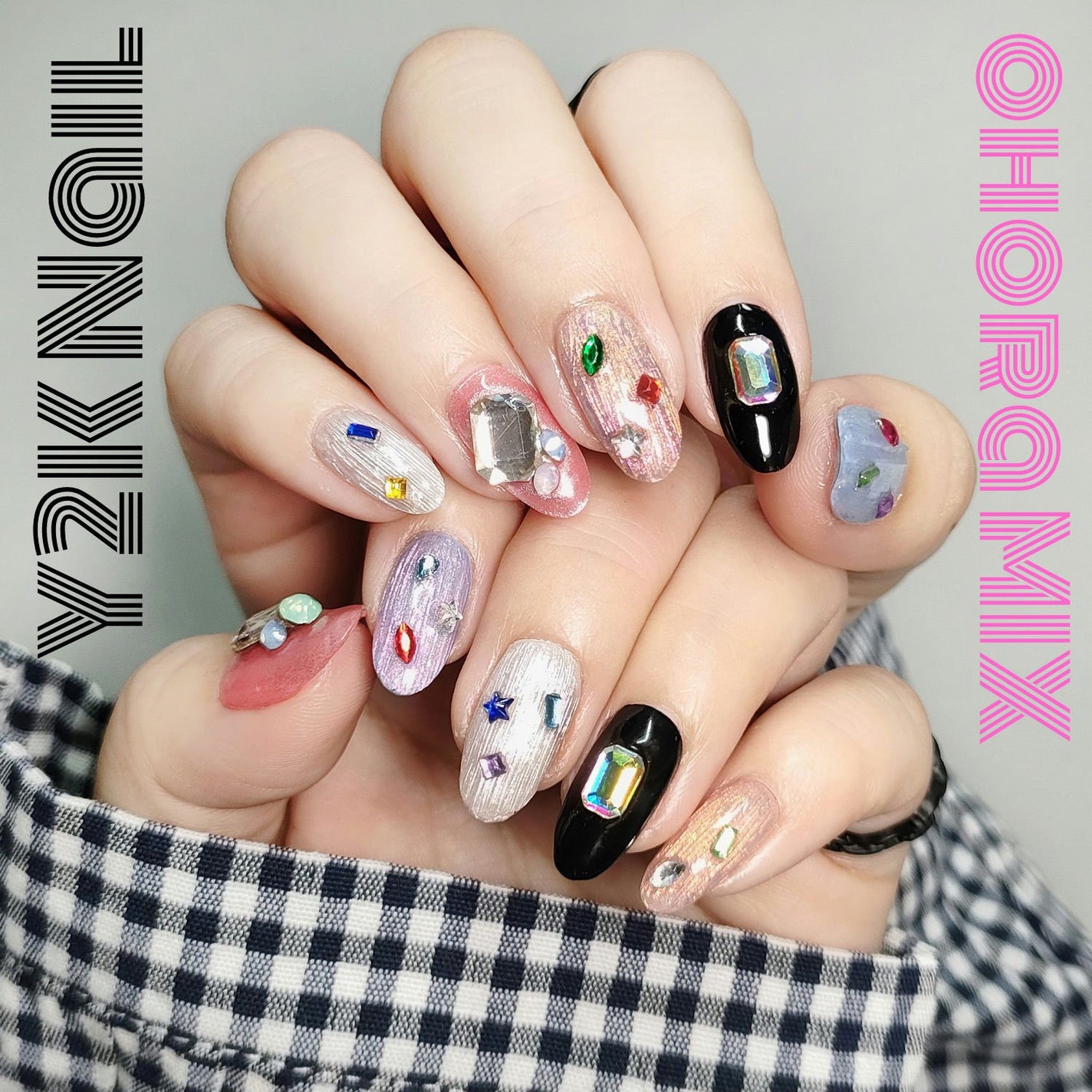 セミキュアジェルネイル(ハンド)/ohora/ネイルシールを使ったクチコミ(1枚目)