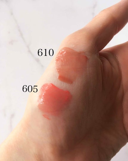 ルージュ ピュールクチュール ヴェルニ ウォーターステイン 605 バン ド コライユ/YVES SAINT LAURENT BEAUTE/口紅を使ったクチコミ(2枚目)