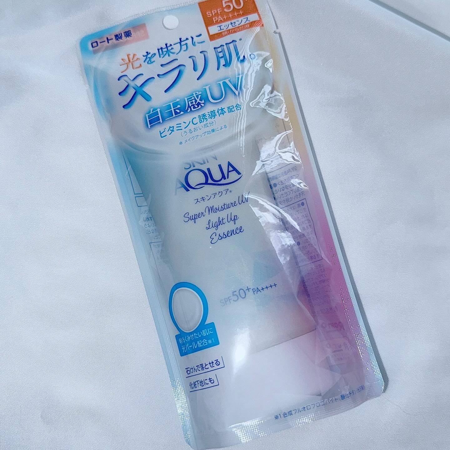 スーパーモイスチャーUVライトアップエッセンス/スキンアクア/日焼け止めローションを使ったクチコミ（1枚目）
