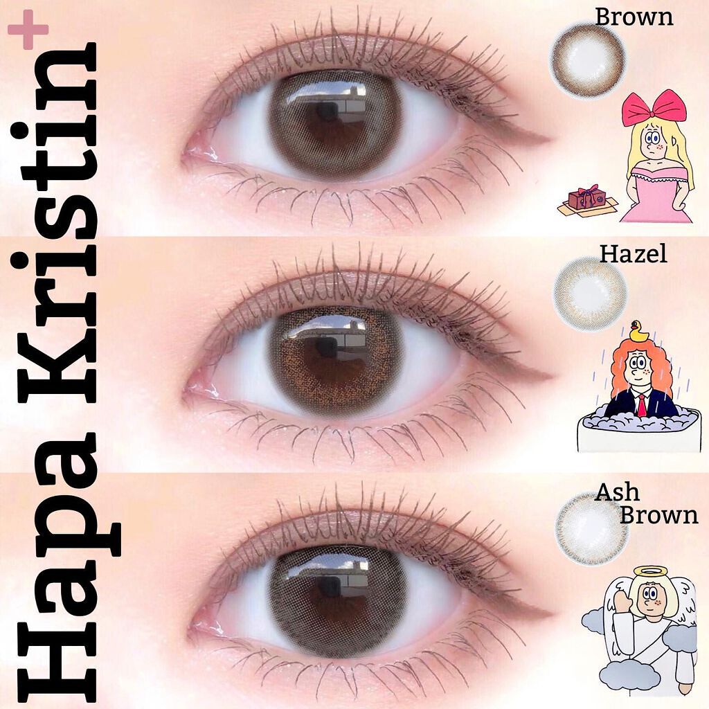 Adorable Kristin ブラウン/Hapa kristin/カラーコンタクトレンズを使ったクチコミ（1枚目）