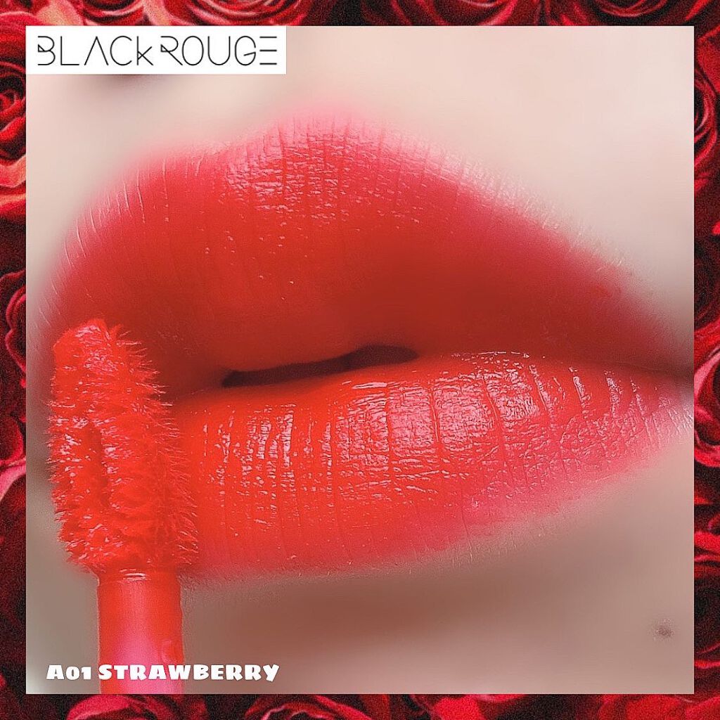 エアフィットベルベットティント/BLACK ROUGE/リップティントを使ったクチコミ（2枚目）