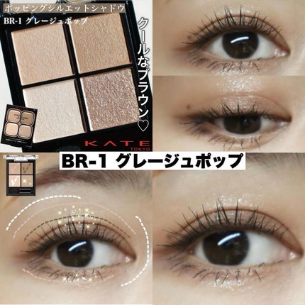 ケイト ポッピングシルエットシャドウ/KATE/アイシャドウパレットを使ったクチコミ(4枚目)