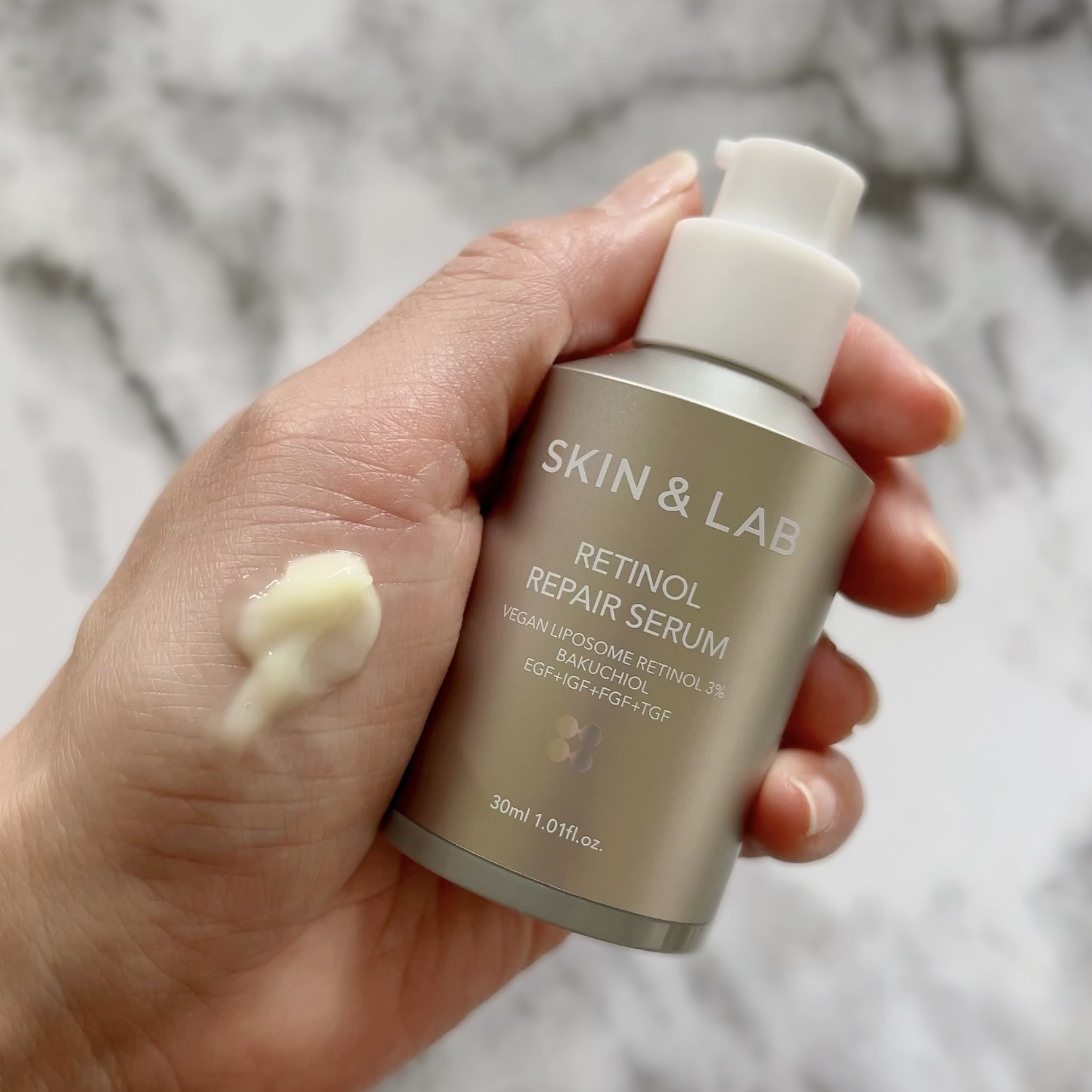 ヴィーガンリポソームレチノールセラム/SKIN&LAB/美容液を使ったクチコミ（2枚目）