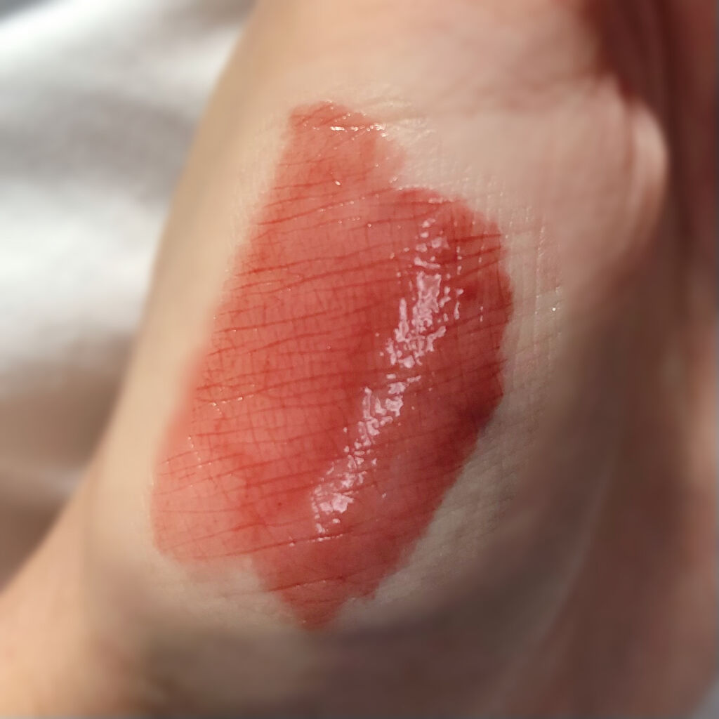 ジューシーラスティングティント 19 アーモンドローズ(ALMAND ROSE)/rom&nd/リップティントを使ったクチコミ（2枚目）