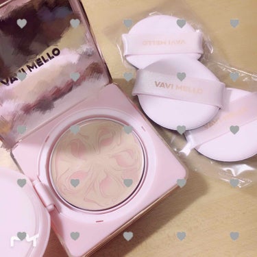 VAVI MELLO ピンクピーチマーブルパクトのクチコミ「🌷#VAVIMELLO #PINKPEACHMARBLEPACT 🌷

新宿ルミネエストのクリ.....」（2枚目）